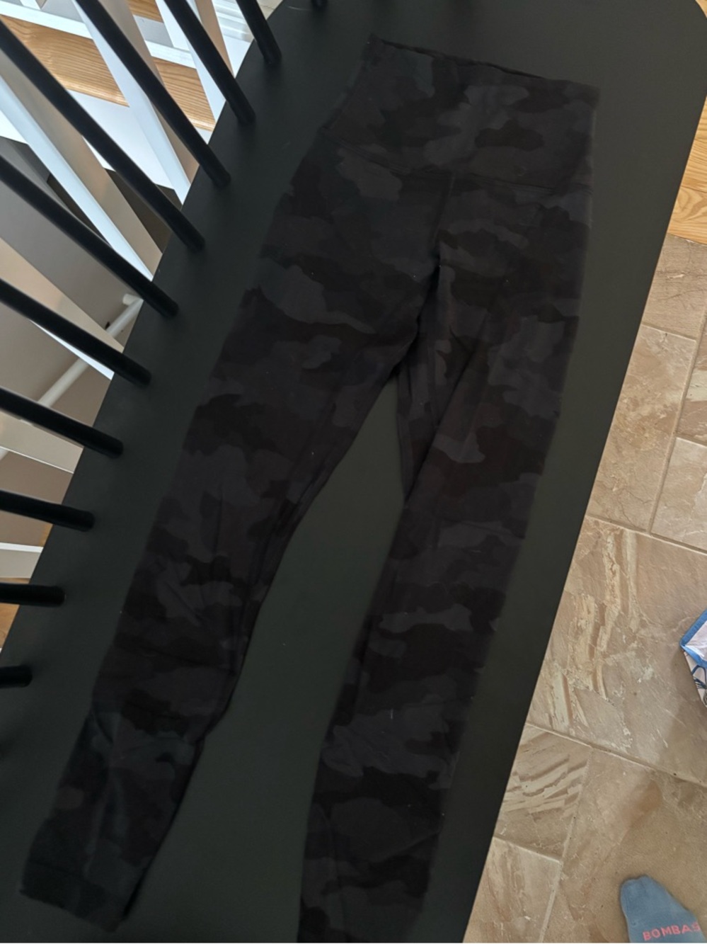 Lululemon Align 25” Black and Gray Camo High-Waist Leggings